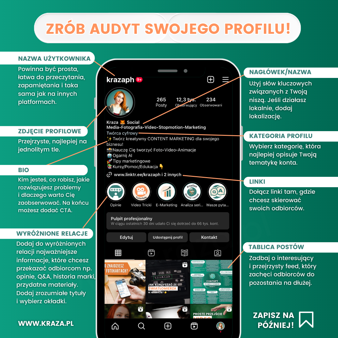 bio na instagramie, jak napisać bio, marketing na instagramie porady